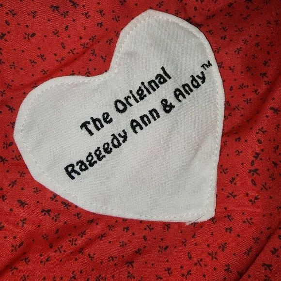 Vintage Raggedy Ann & Andy Large Dolls & comforter - Picture 6 of 12